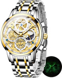 OLEVS Watches for Man 9947 Golden White