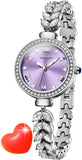 OLEVS 9971 Mermaid Full Diamond Quartz Women's Watch: Waterproof, Luminous, Fully Diamond-Set, Mermaid-Themed Design.