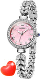 OLEVS 9971 Mermaid Full Diamond Quartz Women's Watch: Waterproof, Luminous, Fully Diamond-Set, Mermaid-Themed Design.