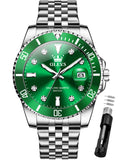 OLEVS Watches for Man 9809 Green