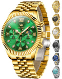 OLEVS Watches for Man 2932 Golden Green