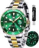 OLEVS Watches for Man 5885 Golden Green
