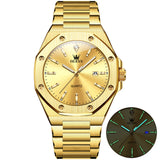 OLEVS 3613 Men's Watch with Gold Bracelet, Business Style, Gift-Ready, 3ATM Waterproof