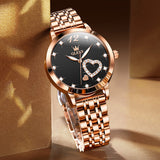 OLEVS 5189 Watch for Women Mesh Strap Fashion Rose Gold Dress Watches