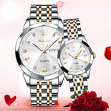 OLEVS Watches for Woman 9931 GL Golden White