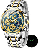 OLEVS Watches for Man 9947 Golden Blue