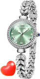 OLEVS 9971 Mermaid Full Diamond Quartz Women's Watch: Waterproof, Luminous, Fully Diamond-Set, Mermaid-Themed Design.