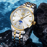 OLEVS Watches for Man 3646 Golden White