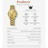 OLEVS Watches for Woman 2897 Golden