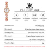 OLEVS Watches for Woman 5633 Rose White