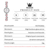 OLEVS Watches for Woman 5633 White
