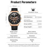 OLEVS Watches for Man 9911 Rose Black