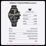 OLEVS Watches for Man 2730 All Black