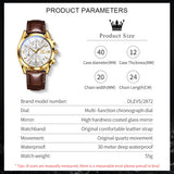OLEVS Watches for Man 2872 Golden White