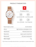 OLEVS Watches for Woman 5869 Rose White DW