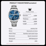 OLEVS Watches for Man 2730 Blue