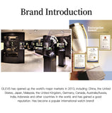 OLEVS 3610 Mens Watches, Silver Dress Gold Classic Luxury Big Large Face Waterproof Watches for Men, Analog Two Tone Stainless Steel Men Wrist Watch