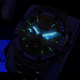 OLEVS 9805 Automatic Mens Watches Self Winding Mechanical Business Diamond Luxury Dress Stainless Steel Waterproof Luminous Wrist Watch