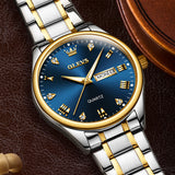 OLEVS Watches for Man 5563 Golden Blue