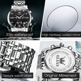 Silver Strap-Black Dial Silver Trim