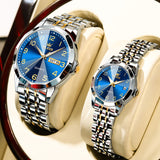 OLEVS Watches for Woman 9970 GL Golden Blue