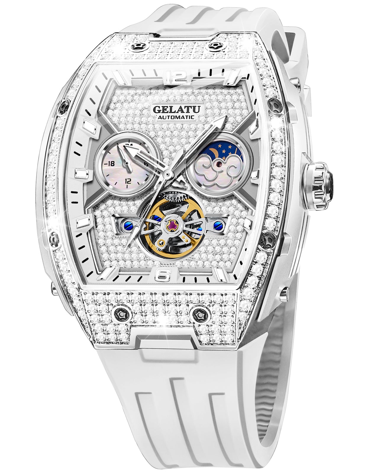 OLEVS 6016 Womens Automatic Watch Self Winding Original Diamond