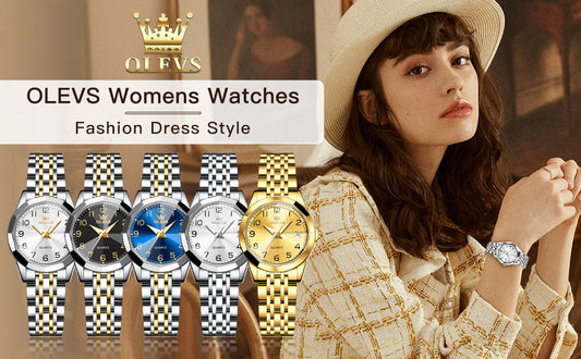 OLEVS 9970 Luxury Watches for Women Elegant Casual Dress Diamond Ladies Watches