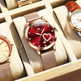 OLEVS Watches for Woman 5189 Red