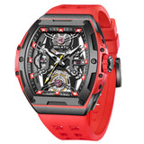 Men Automatic Sports Watch Original Skeleton Mechanical Self Winding Luxury Dress Sapphire Crystal Waterproof Wrist Watch for Men 6012