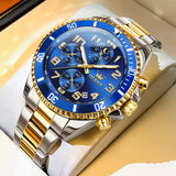 OLEVS 2926Watches for Men Chronograph Business Dress Quartz Stainless Steel Waterproof Moon Phase Male Watch Wrist Watches Reloj Para Hormber