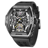 Men Automatic Sports Watch Original Skeleton Mechanical Self Winding Luxury Dress Sapphire Crystal Waterproof Wrist Watch for Men 6012