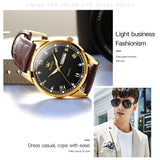 OLEVS Watches for Man 6896 Golden Black