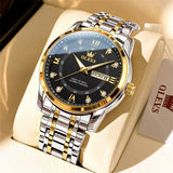 OLEVS Watches for Man 5513 Golden Black