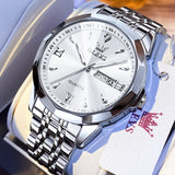 OLEVS Watches for Man 9998 White