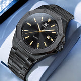 OLEVS 3613 Men's Watch with Gold Bracelet, Business Style, Gift-Ready, 3ATM Waterproof