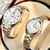 OLEVS Watches for Woman 5567 GL Golden White