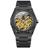 OLEVS 6669 Automatic Watches for Men Self Winding Mechanical Skeleton Luxury Dress Stainless Steel Waterproof Luminous Mens Wrist Watches Reloj Para Hombre
