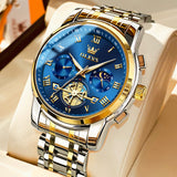 OLEVS Watches for Man 2859 Golden Blue