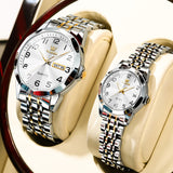 OLEVS Watches for Woman 9970 GL Golden White