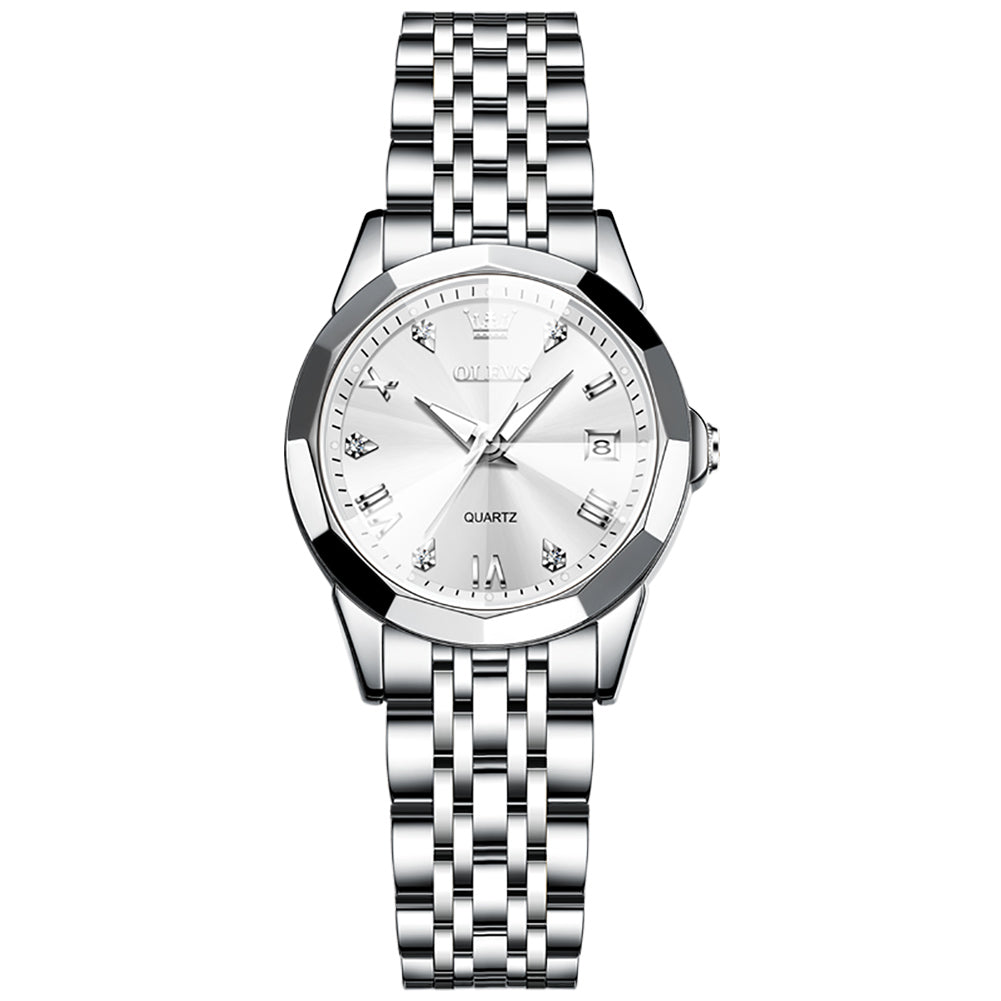 Silver Strap - White Dial Silver Trim