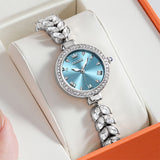 OLEVS 9971 Mermaid Full Diamond Quartz Women's Watch: Waterproof, Luminous, Fully Diamond-Set, Mermaid-Themed Design.