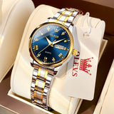 OLEVS Watches for Woman 5563 Golden Blue