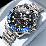 OLEVS 3610 Mens Watches, Silver Dress Gold Classic Luxury Big Large Face Waterproof Watches for Men, Analog Two Tone Stainless Steel Men Wrist Watch