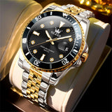 OLEVS Watches for Man 9809 Golden Black