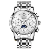 Silver Strap-White Dial Silver Trim
