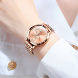 OLEVS 5189 Watch for Women Mesh Strap Fashion Rose Gold Dress Watches