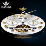 OUPINKE 3240 Self Winding Black Watches for Men Luxury Business Dress Mens Watch Reloj Para Hombre