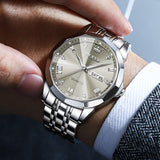OLEVS 9931 Watches for Men Diamond Dress Luxury Casual Fashion Wrist Watch Waterproof Luminou