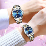OPK Watches for Woman 8170 GL Golden Blue