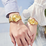 OLEVS 5563Couple Watch Valentines Couple Matching Watches His and Her Couple Set Wrist Watch Men and Women Lovers Wedding Waterproof Romantic Gifts Set of 2